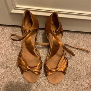 Capezio Dance Ballroom Heels with ankle strap